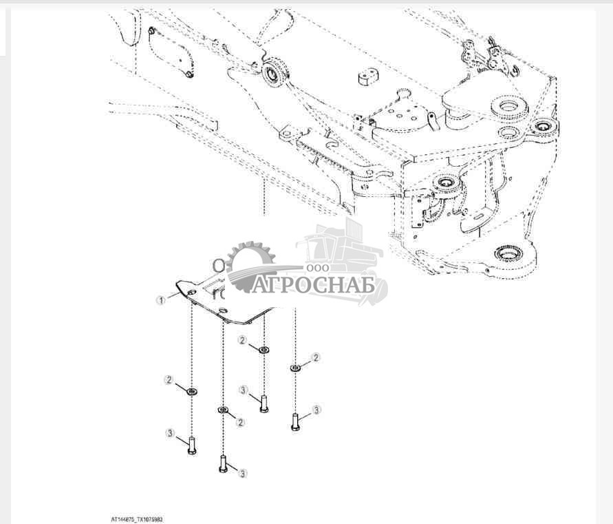 Дверцы рамы оборудования (мосты 1400) 